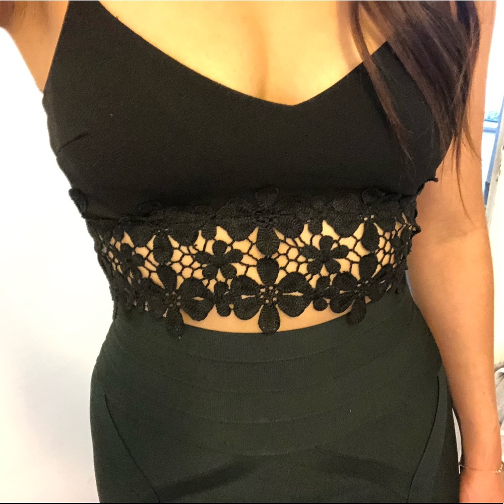 Black crop top
